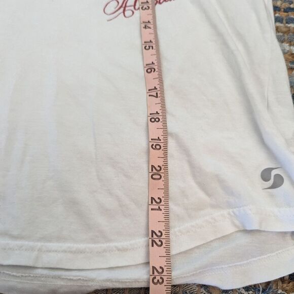 Alabama Capstone Alumni Raglan Sleeve T-shirt L/S L Grey White Red Collegiate - Picture 3 of 6